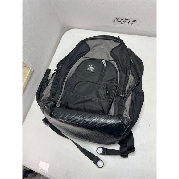 FUL Tennman 19" Multifunction Travel Backpack fits 17" laptop Black/gray - Picture 1 of 13